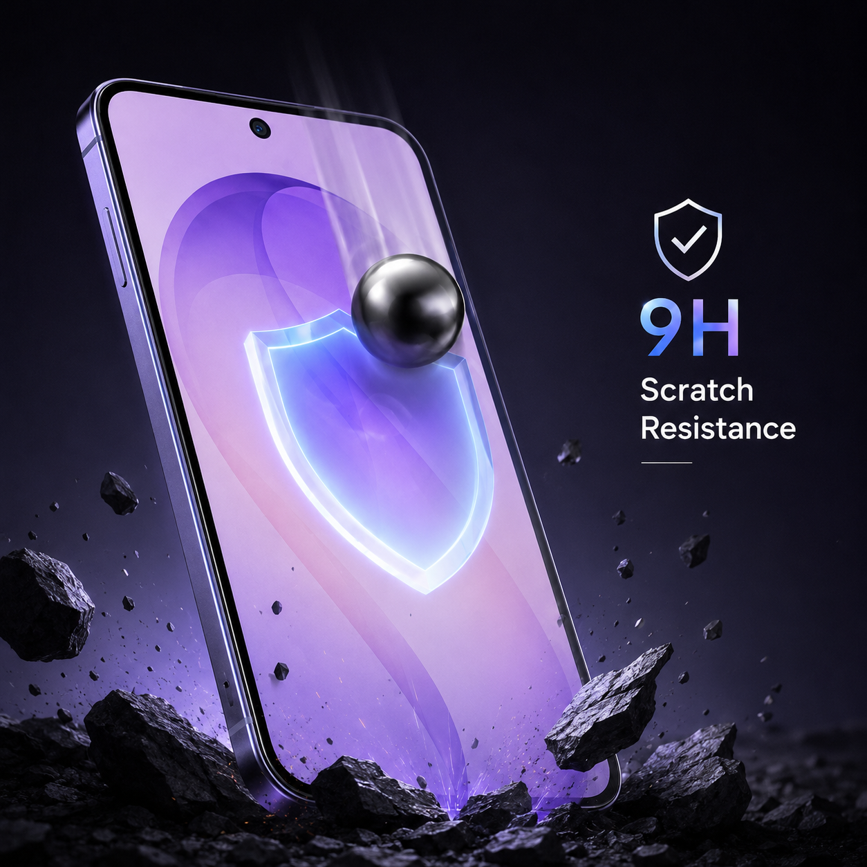 Super Slim 8K Borderless Tempered Glass For Samsung S24