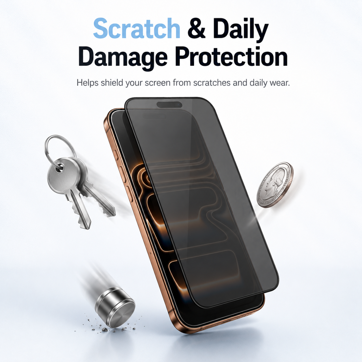 Anty-spy 360° Privacy Tempered Glass for iPhone 16 Plus
