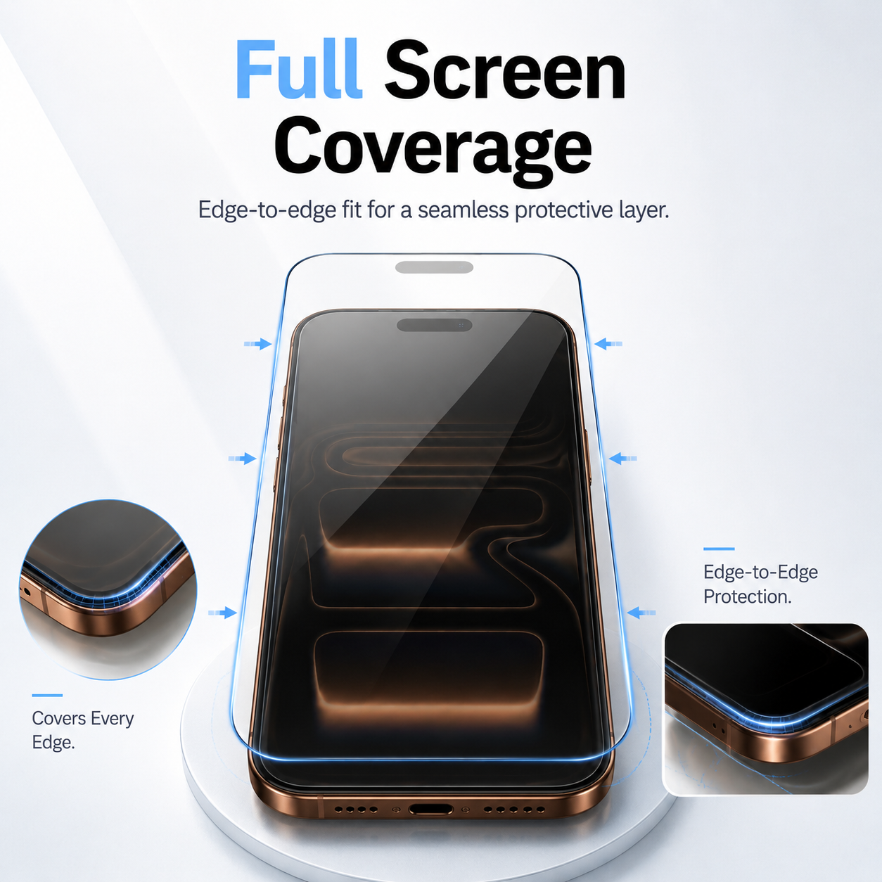 Anty-spy 360° Privacy Tempered Glass for iPhone 16 Plus