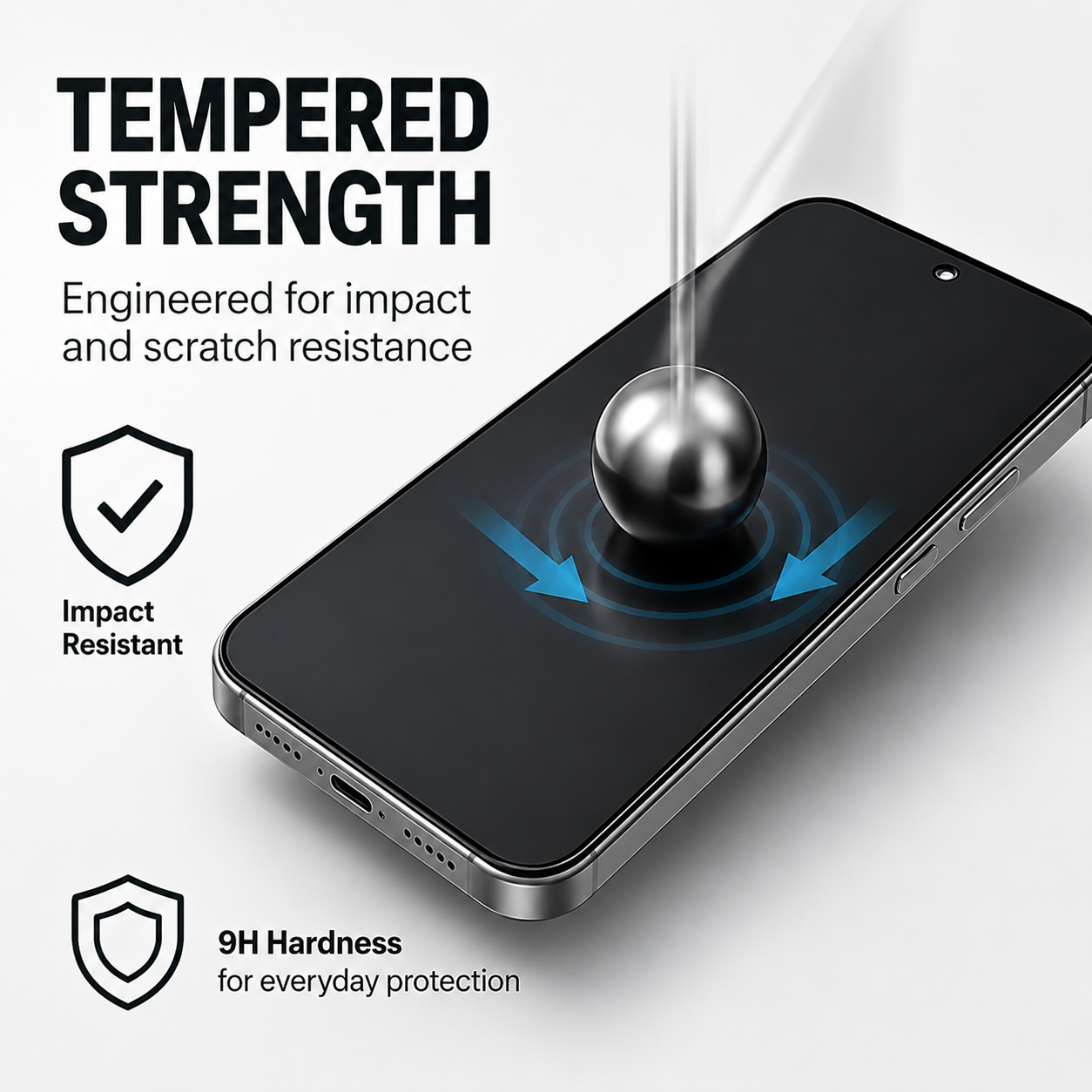 Matte Privacy Tempered Glass Screen Protector For Iphone 14 Pro Max