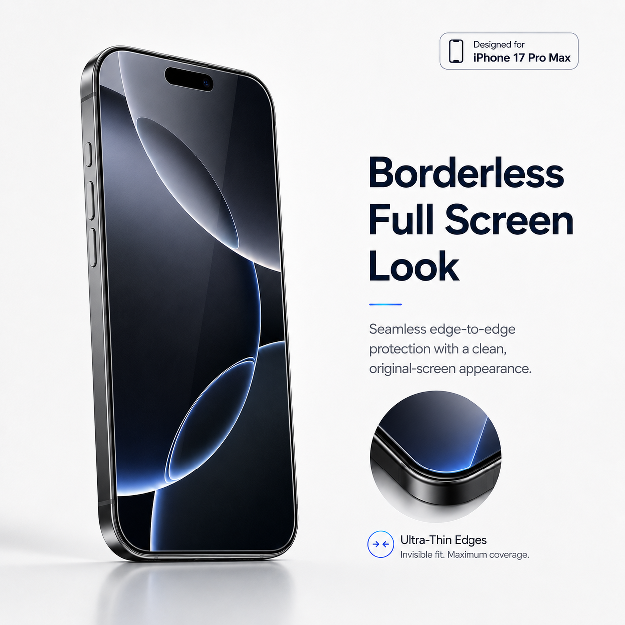 Premium Borderless Tempered Glass For Samsung S25 ultra