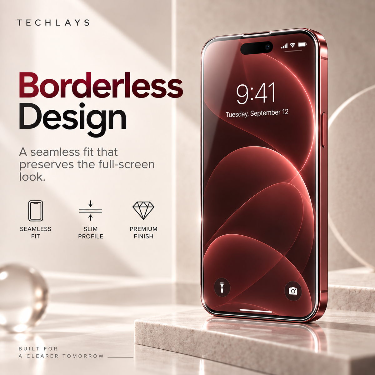 10K Borderless Ultra HD Tempered Glass Screen Protector For Apple iPhone 14 Plus
