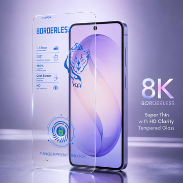 Super Slim 8K Borderless Tempered Glass For Samsung S24