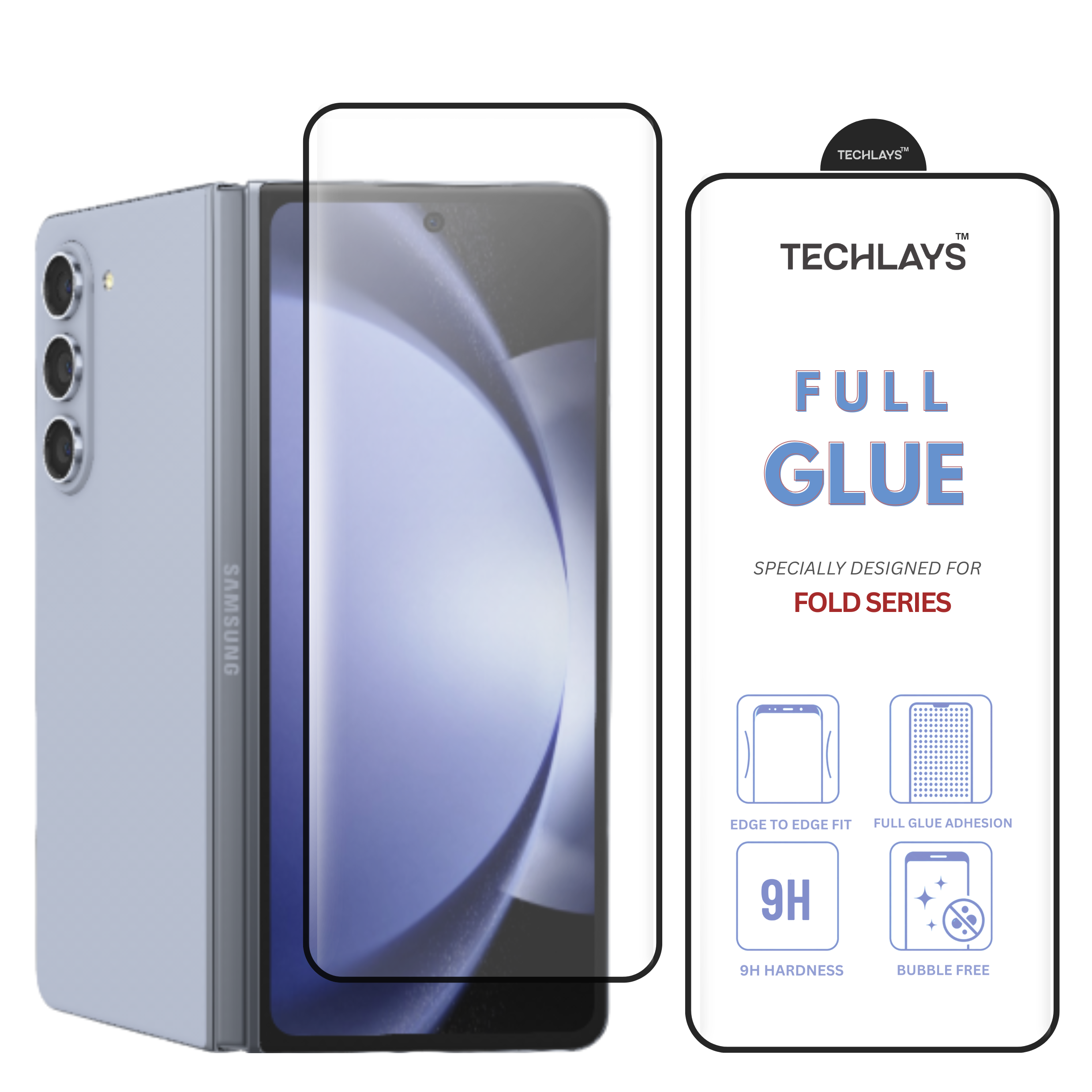 Edge Premium Tempered Glass For Samsung Galaxy Z Fold 5