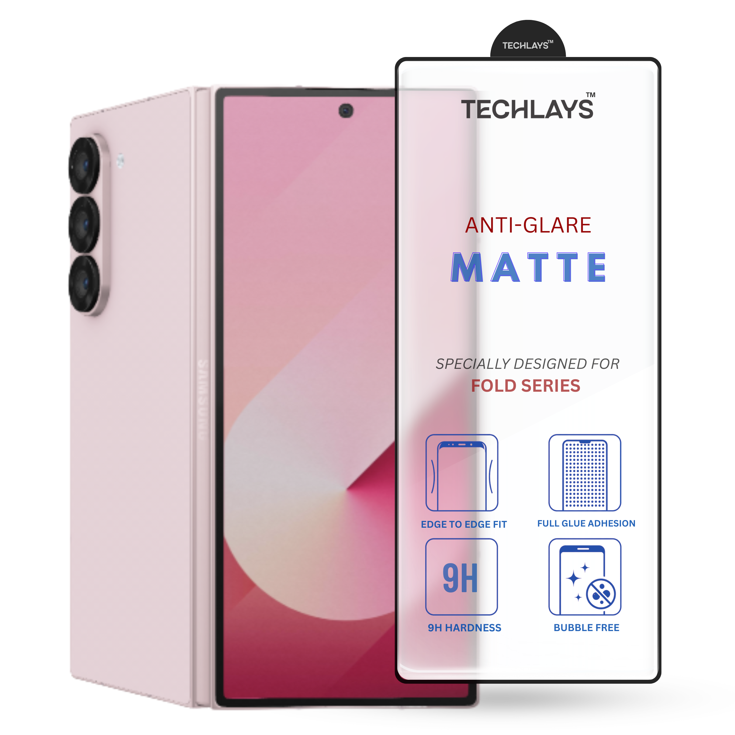 Edge Matte Tempered Glass For Samsung Galaxy Z Fold 6