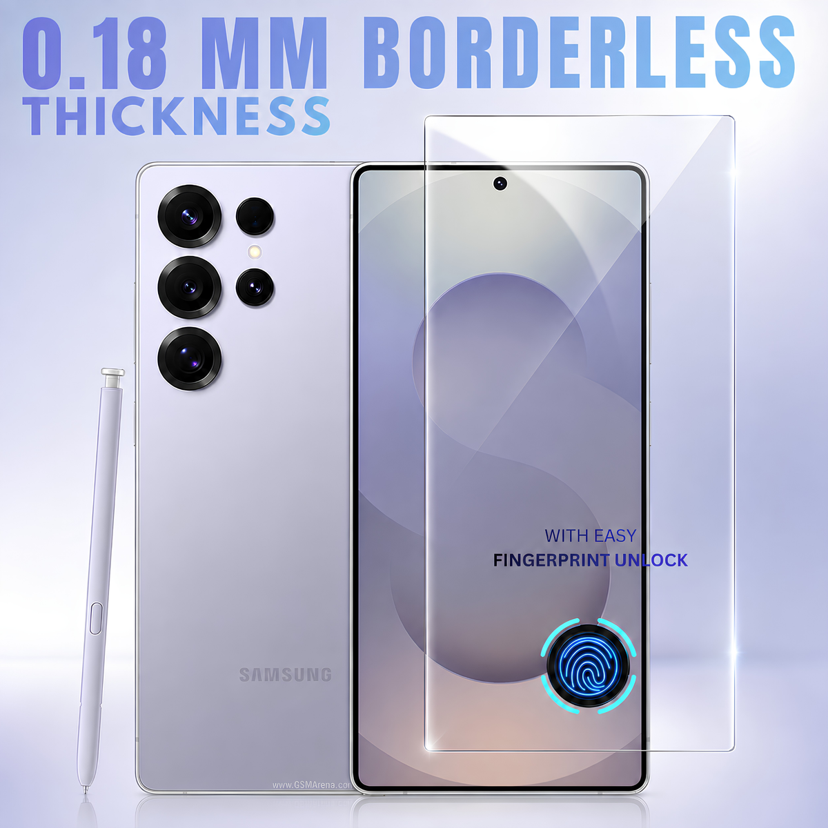Premium Borderless Tempered Glass For Samsung S21 FE