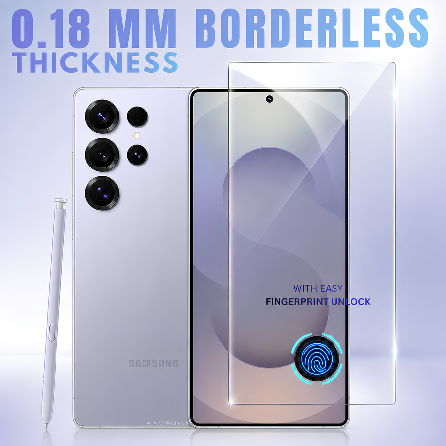 Premium Borderless Tempered Glass For Samsung S24 ultra