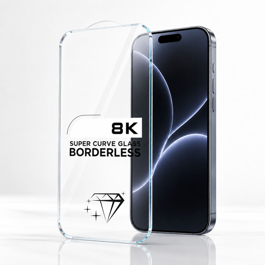 8K Borderless HD Clear Screen Protector for Apple iPhone 17 Air