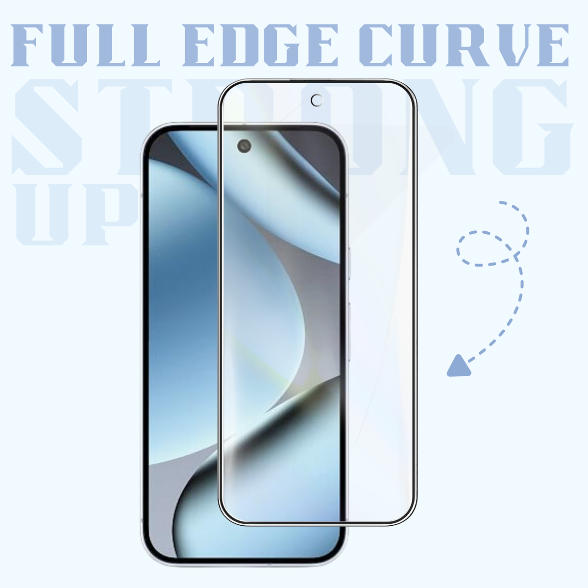 Clear Strong Up ESD Tempered Glass for Google pixel 7A