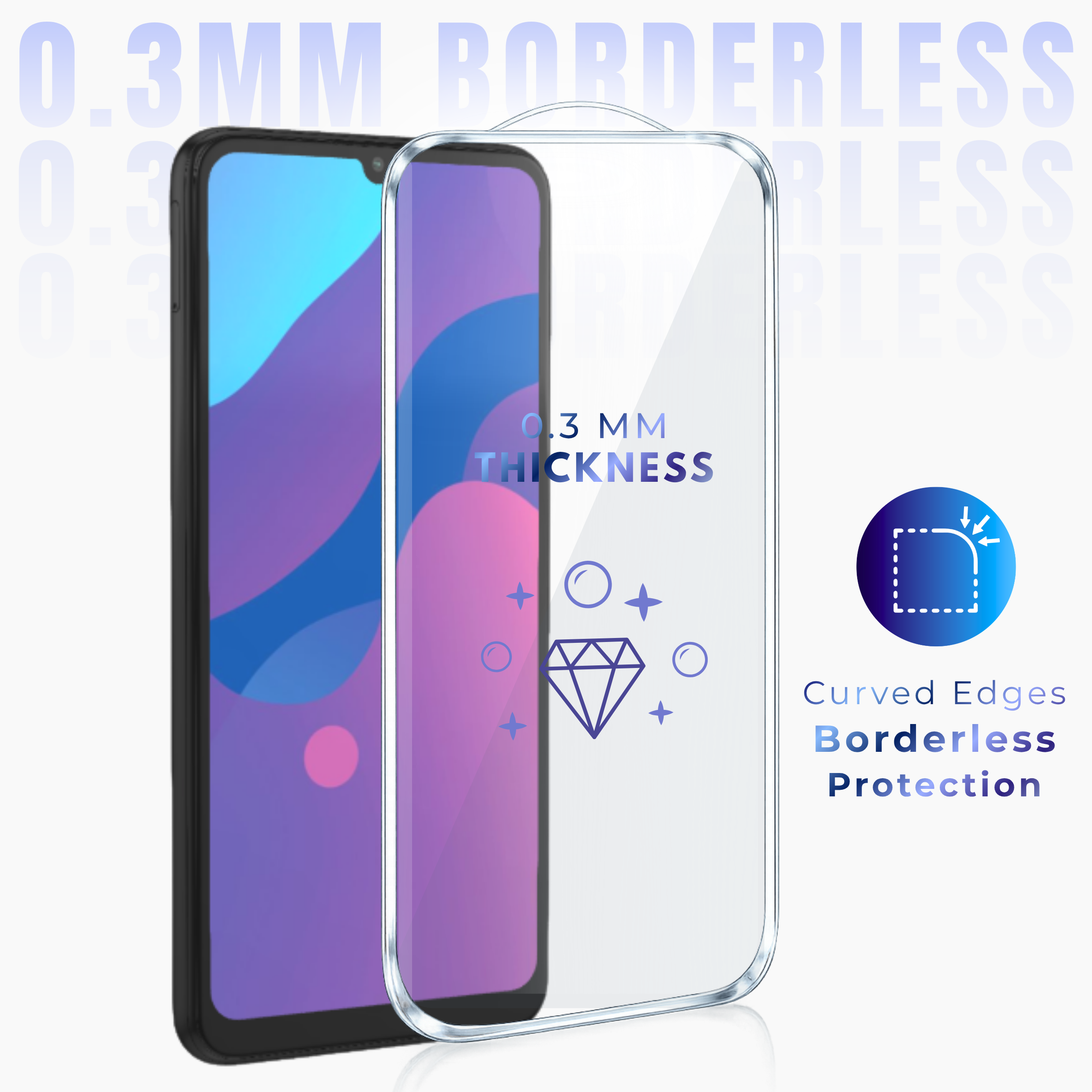 Premium Borderless Tempered Glass For Honor Nova Y70