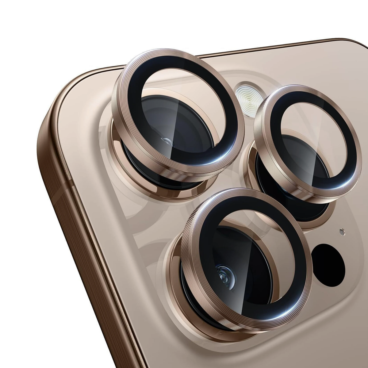 Premium Camera Metal Ring Lens Protector For iPhone 16 Pro Max