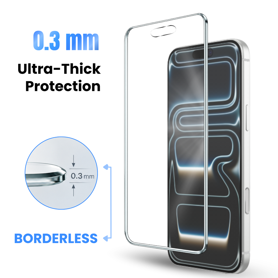 Premium Borderless Tempered Glass For Iphone 15 Plus