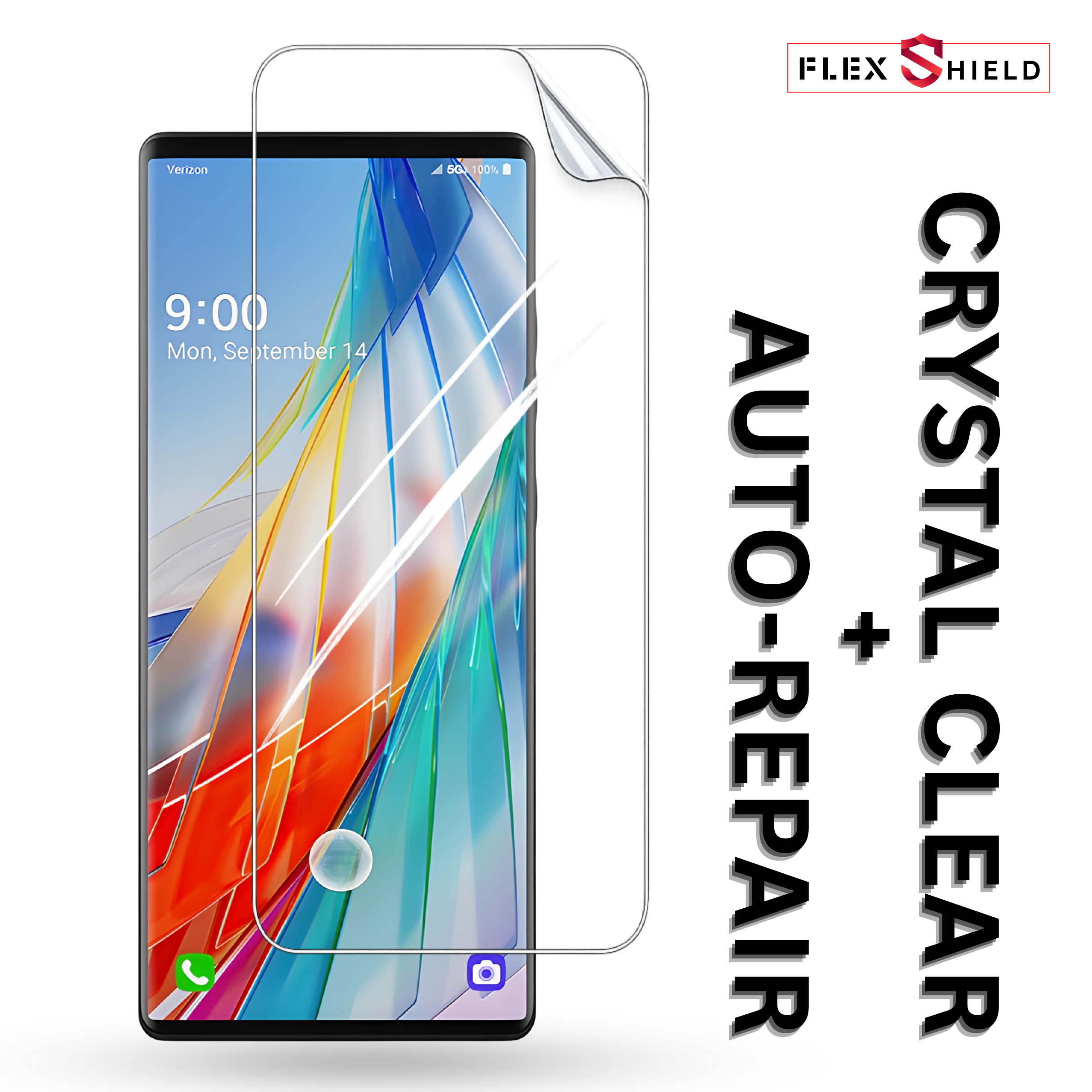 Clear Self Heal (Auto Repair) Diamond Flex Unbreakable Membrane for LG Wing