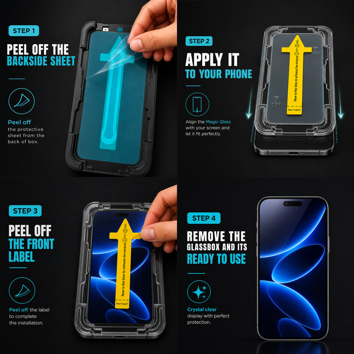 MagicGlass Auto-Align Installation Tray for iPhone 12 Pro