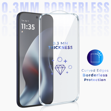 Premium Borderless Tempered Glass For Motorola E (2020)