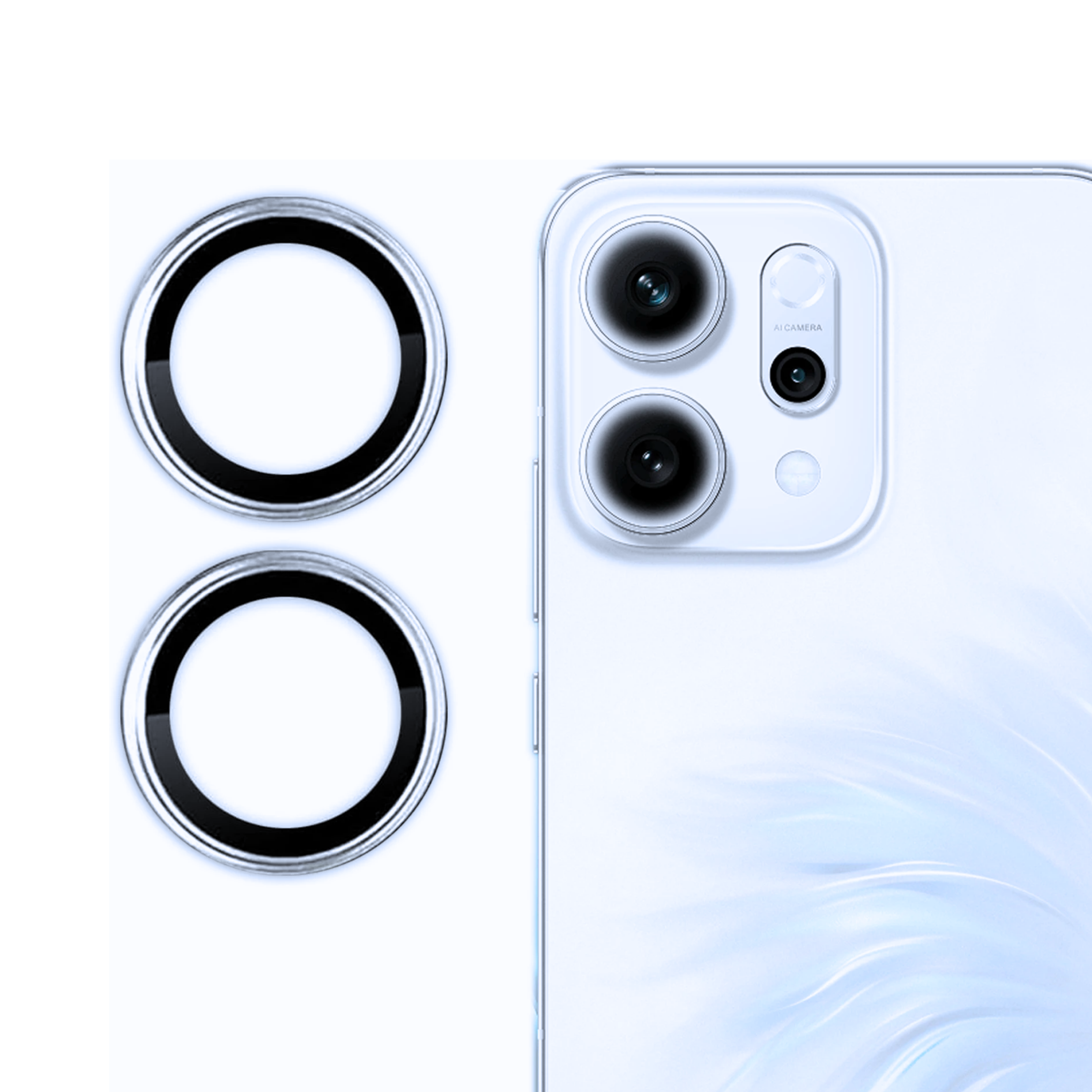 Premium Camera Metal Ring Lens Protector For Oppo Reno 14
