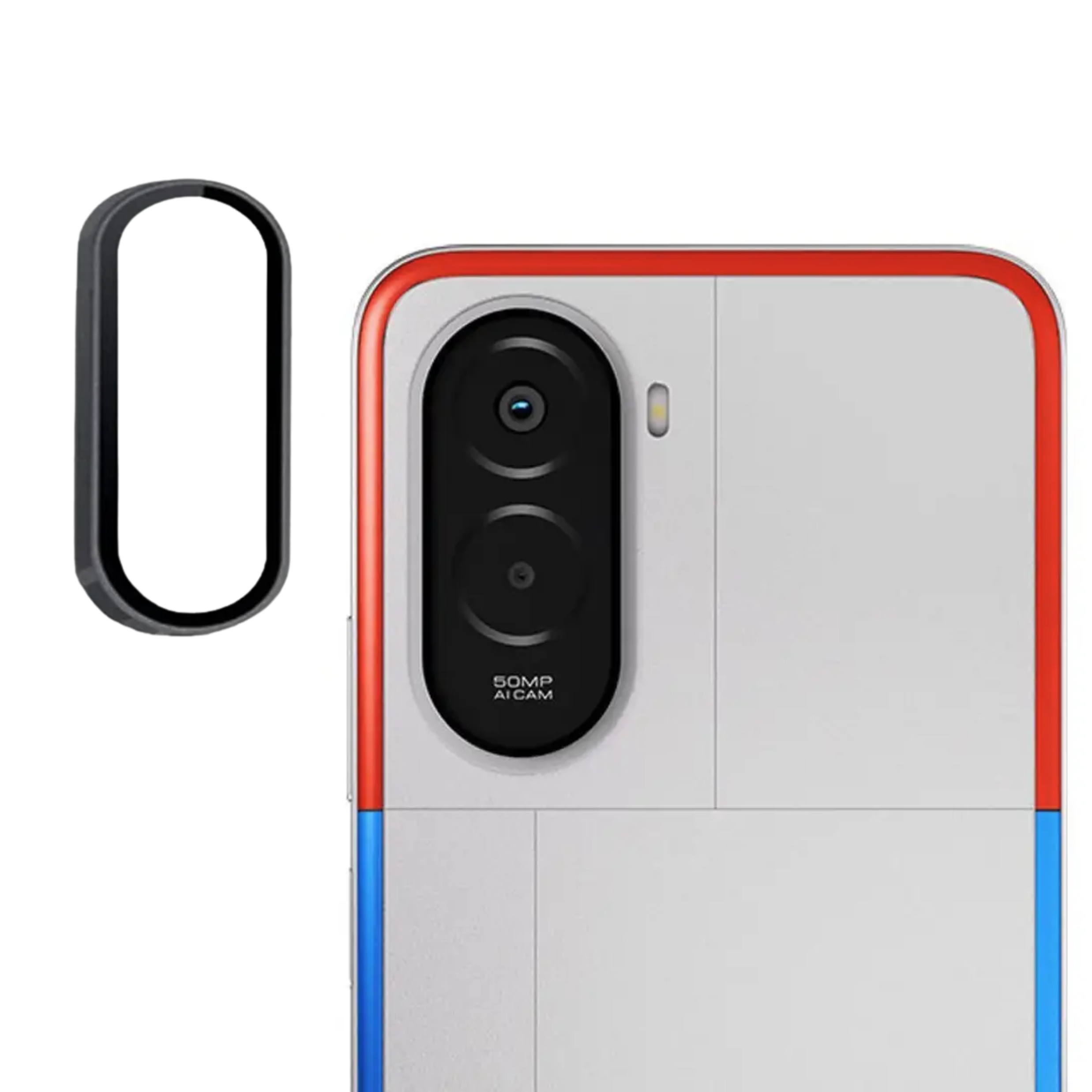 Premium Camera Metal Ring Lens Protector For Poco M7 Plus