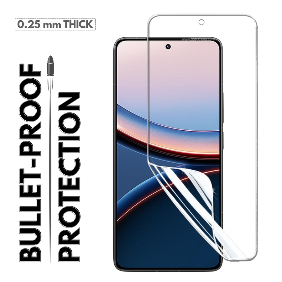 GlassFeel 0.18mm Unbreakable Membrane with Auto Repair For Poco C75