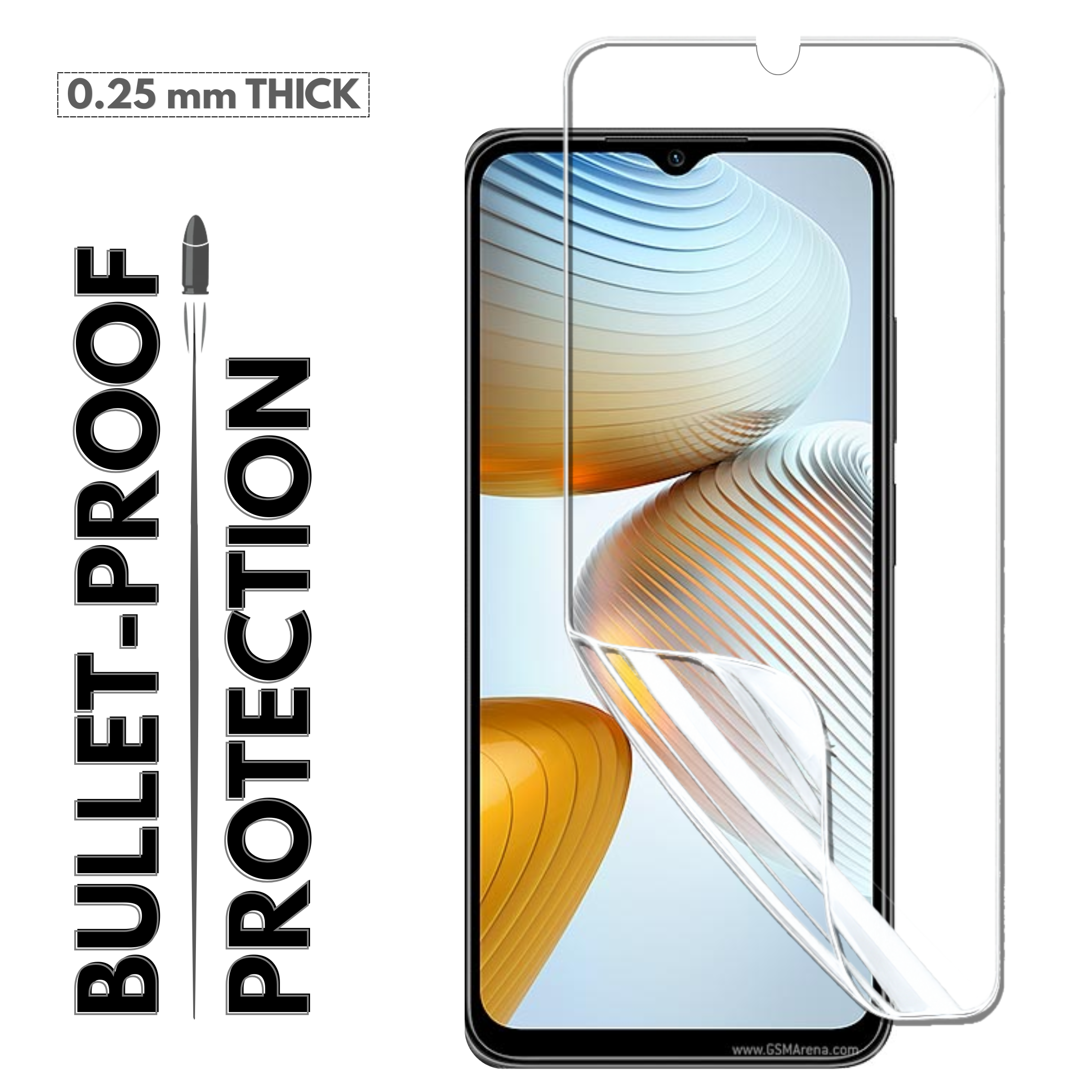 GlassFeel 0.18mm Unbreakable Membrane with Auto Repair For Redmi A7 Pro