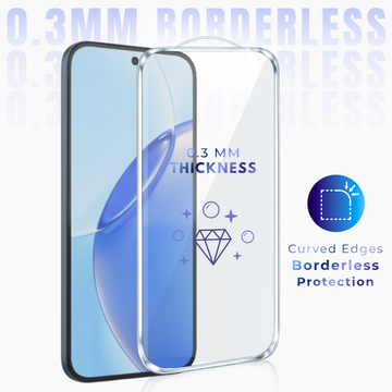 Premium Borderless Tempered Glass For Realme Note 60X