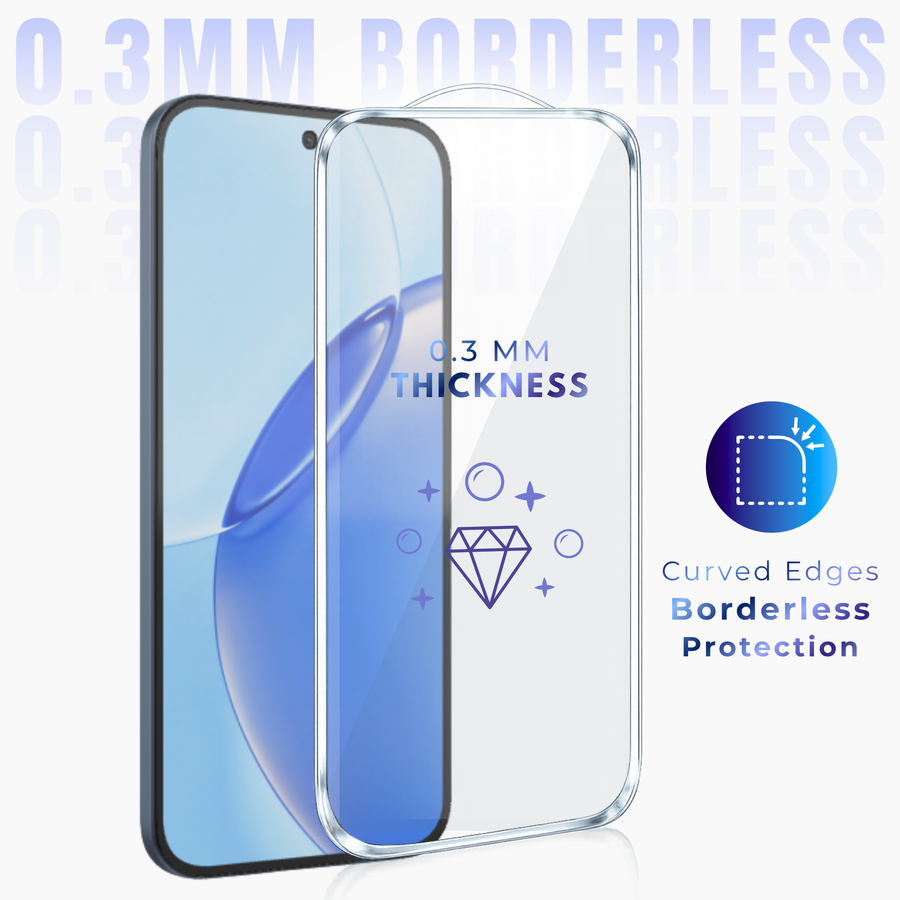 Premium Borderless Tempered Glass For Realme GT 7T