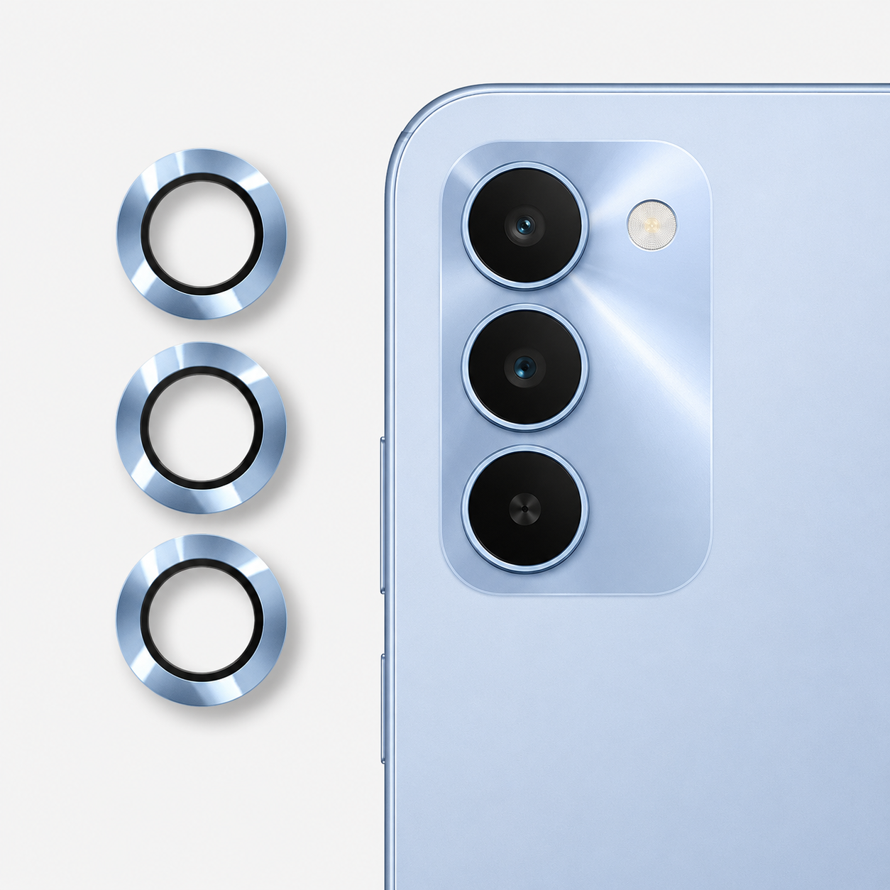 Realme C83 Camera Lens Protector | 9H Tempered Glass with Premium Metal Ring | HD Clear Invisible Fit | Scratch Resistant