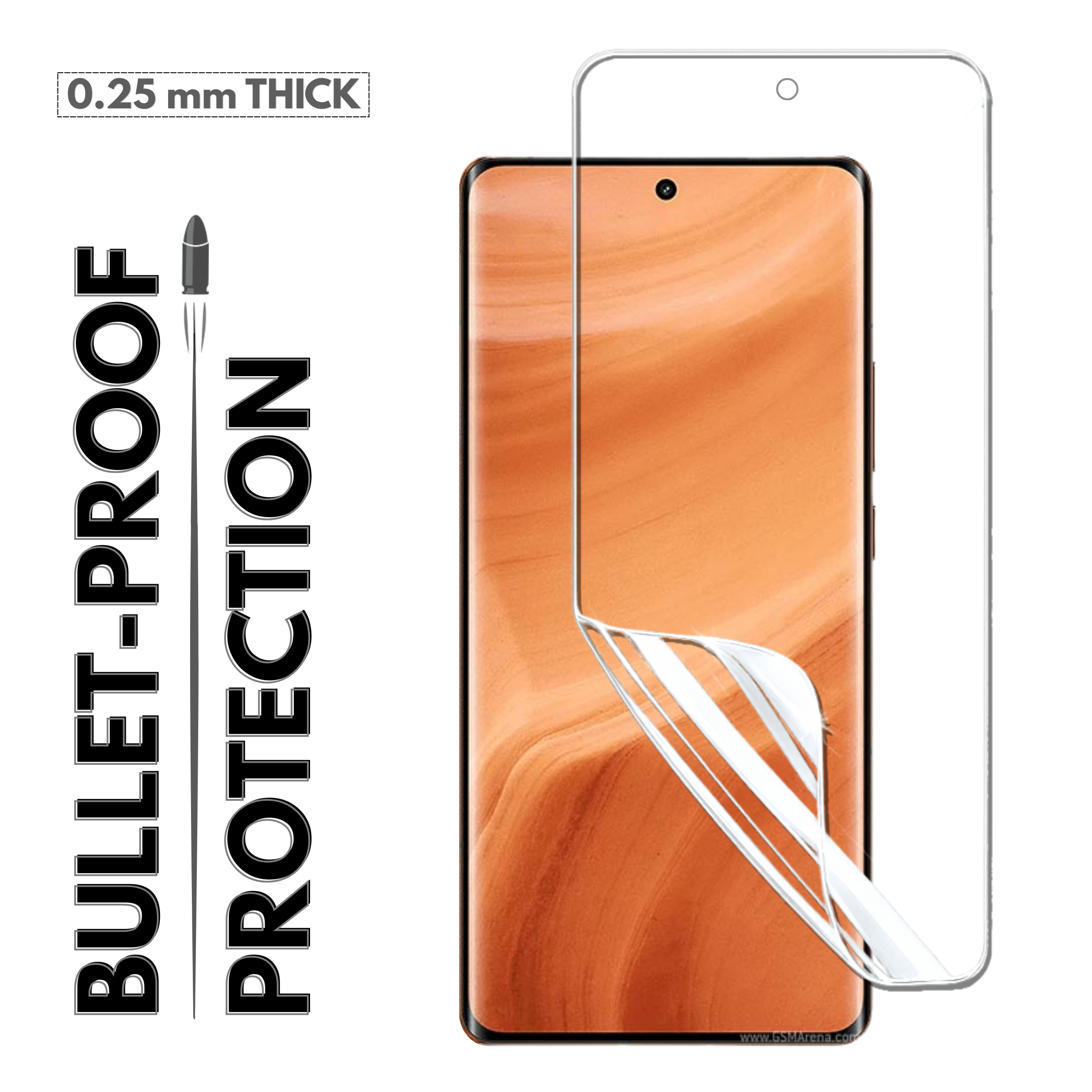 GlassFeel 0.18mm Unbreakable Membrane with Auto Repair For Realme 16 Pro