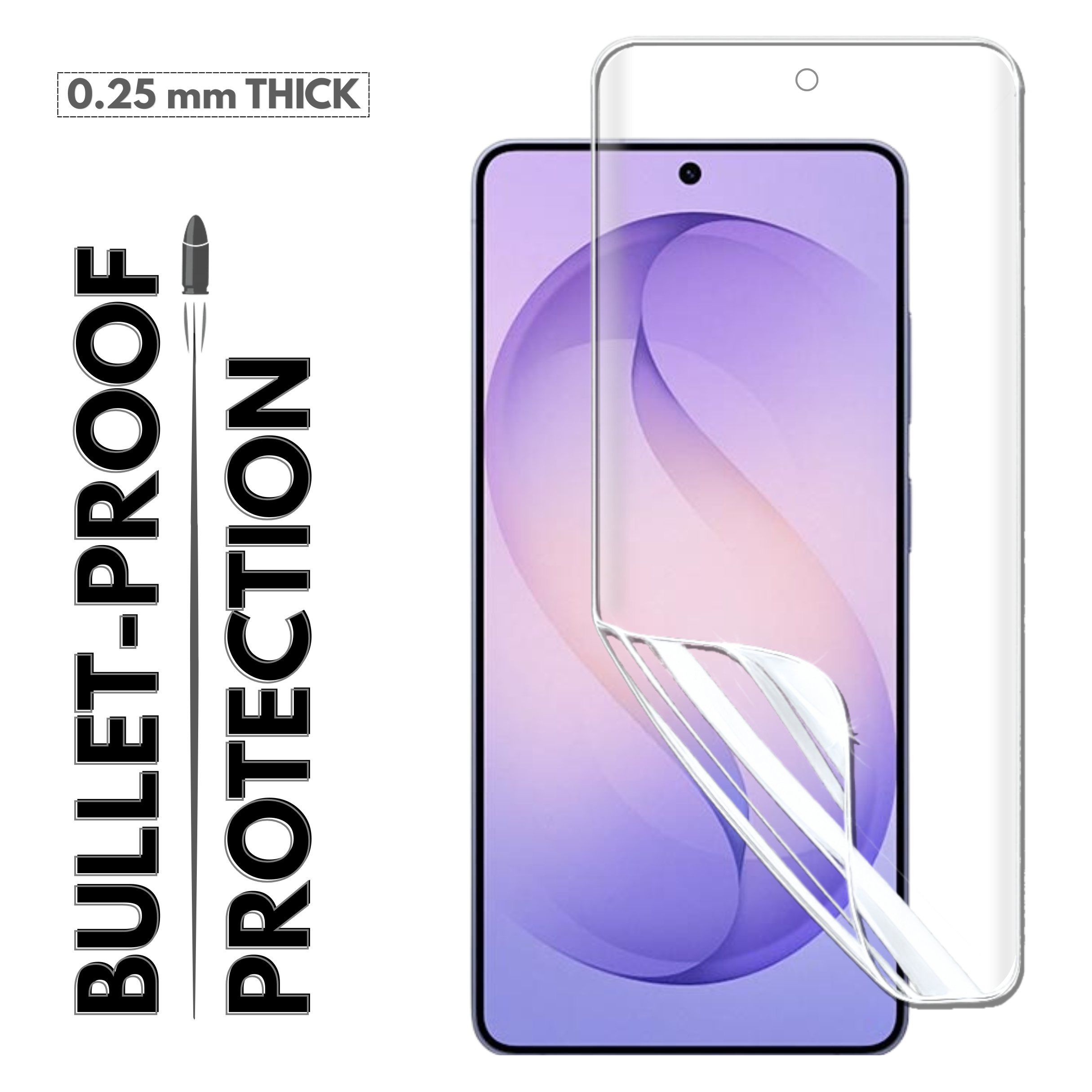 GlassFeel 0.18mm Unbreakable Membrane with Auto Repair For Samsung A36