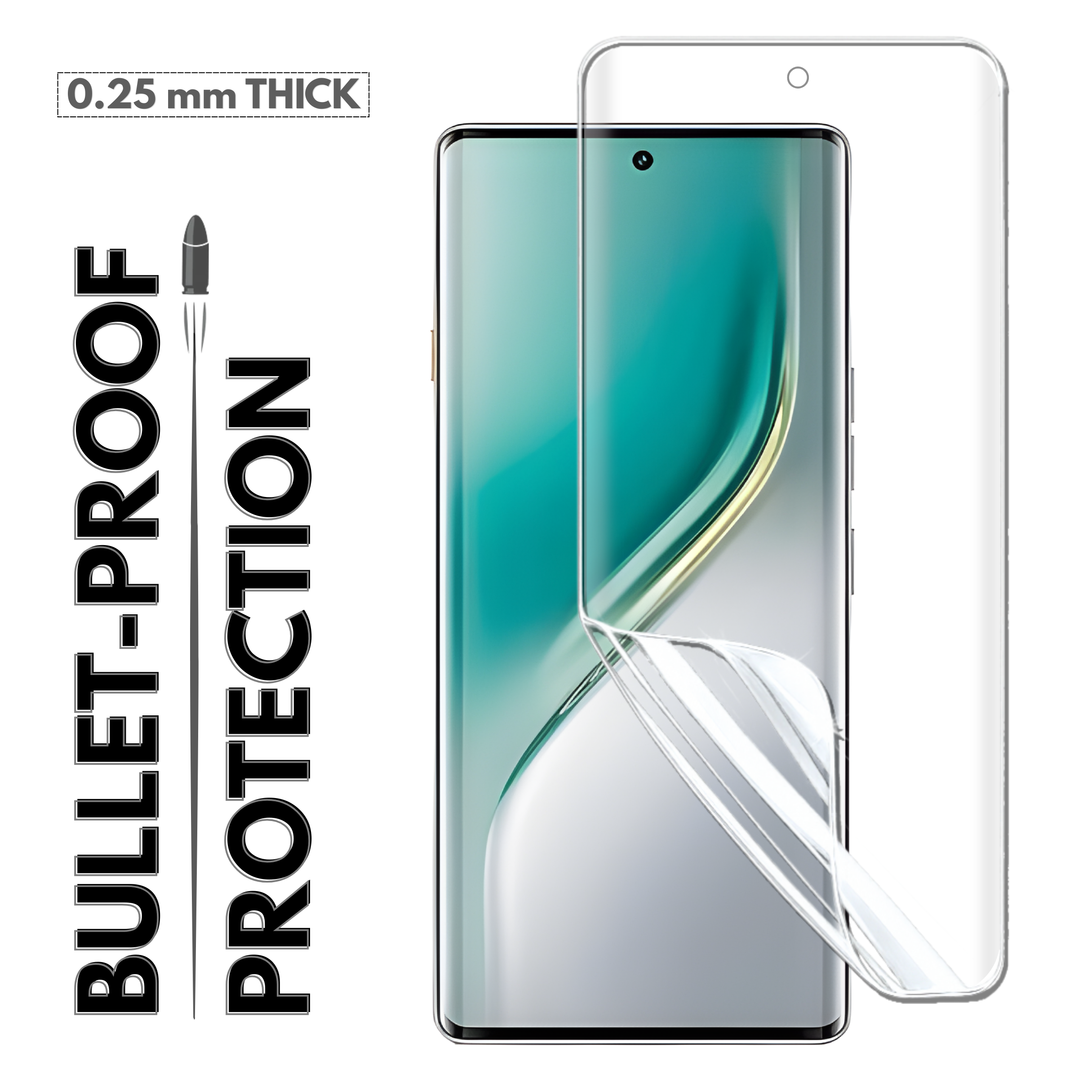 GlassFeel 0.18mm Unbreakable Membrane with Auto Repair For Tecno Camon 40 Pro 4G