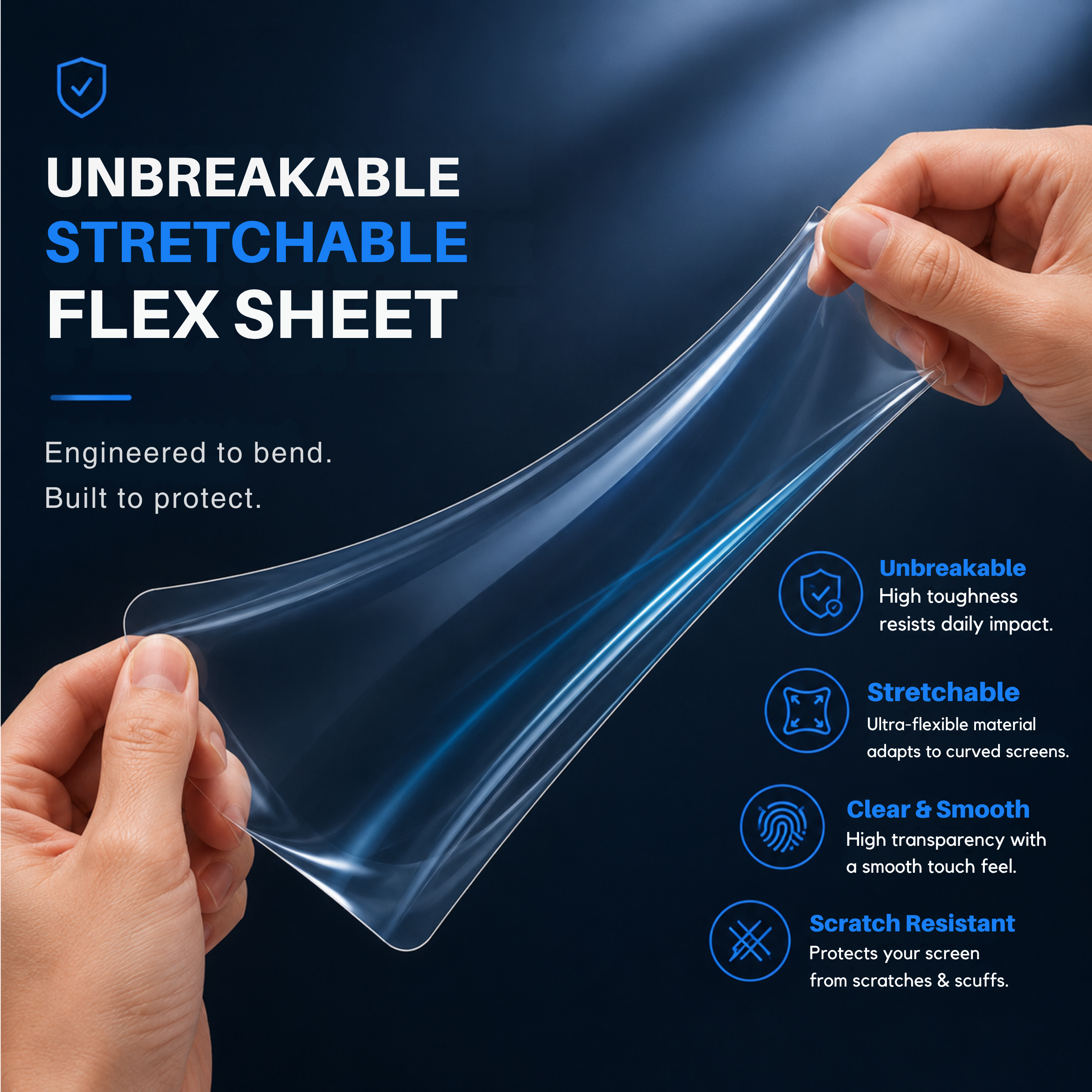 Clear Self Heal (Auto Repair) Diamond Flex Unbreakable Membrane Tablet For Samsung Galaxy Tab 4 8.0 LTE SM-T335