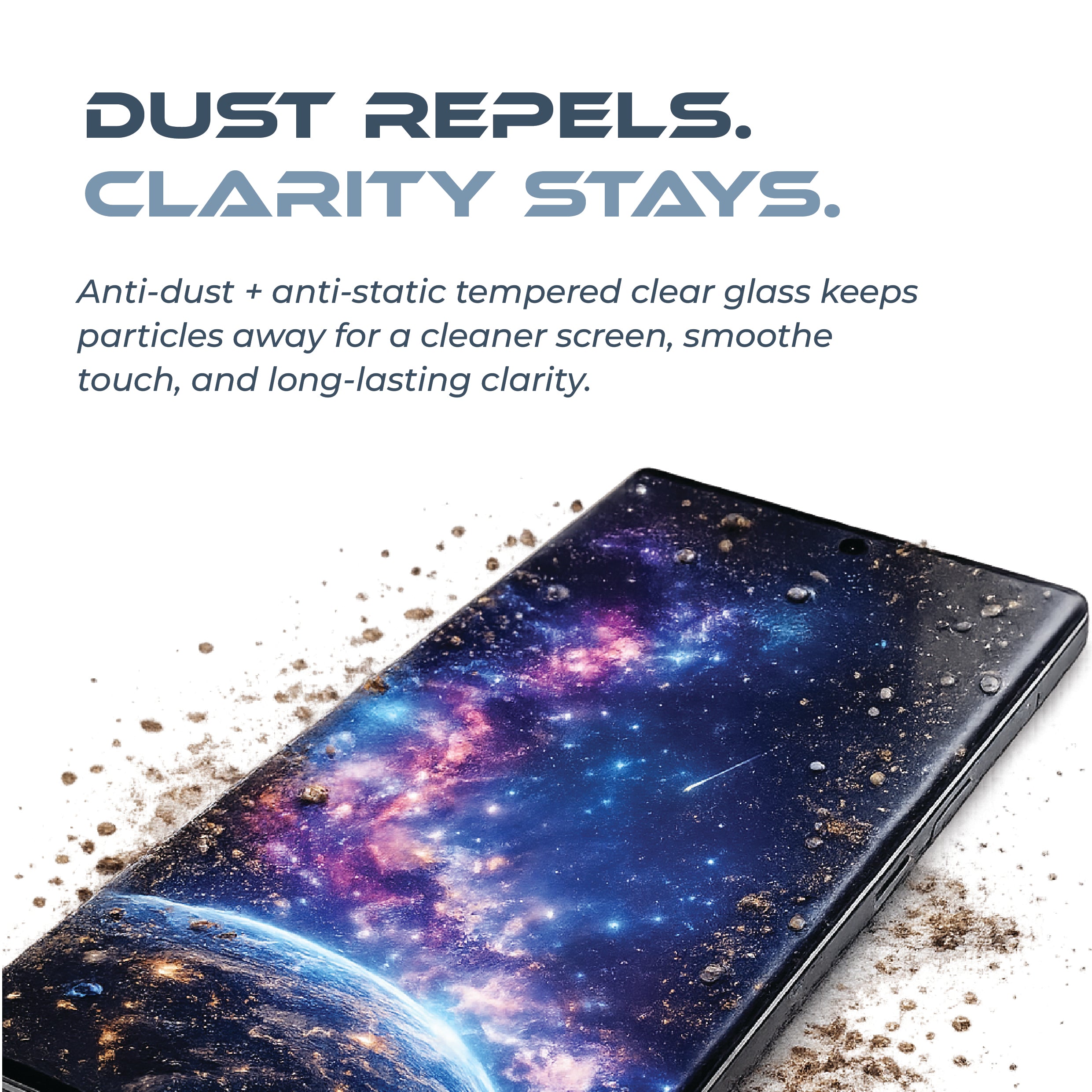 Clear Strong Up ESD Tempered Glass for Samsung S26