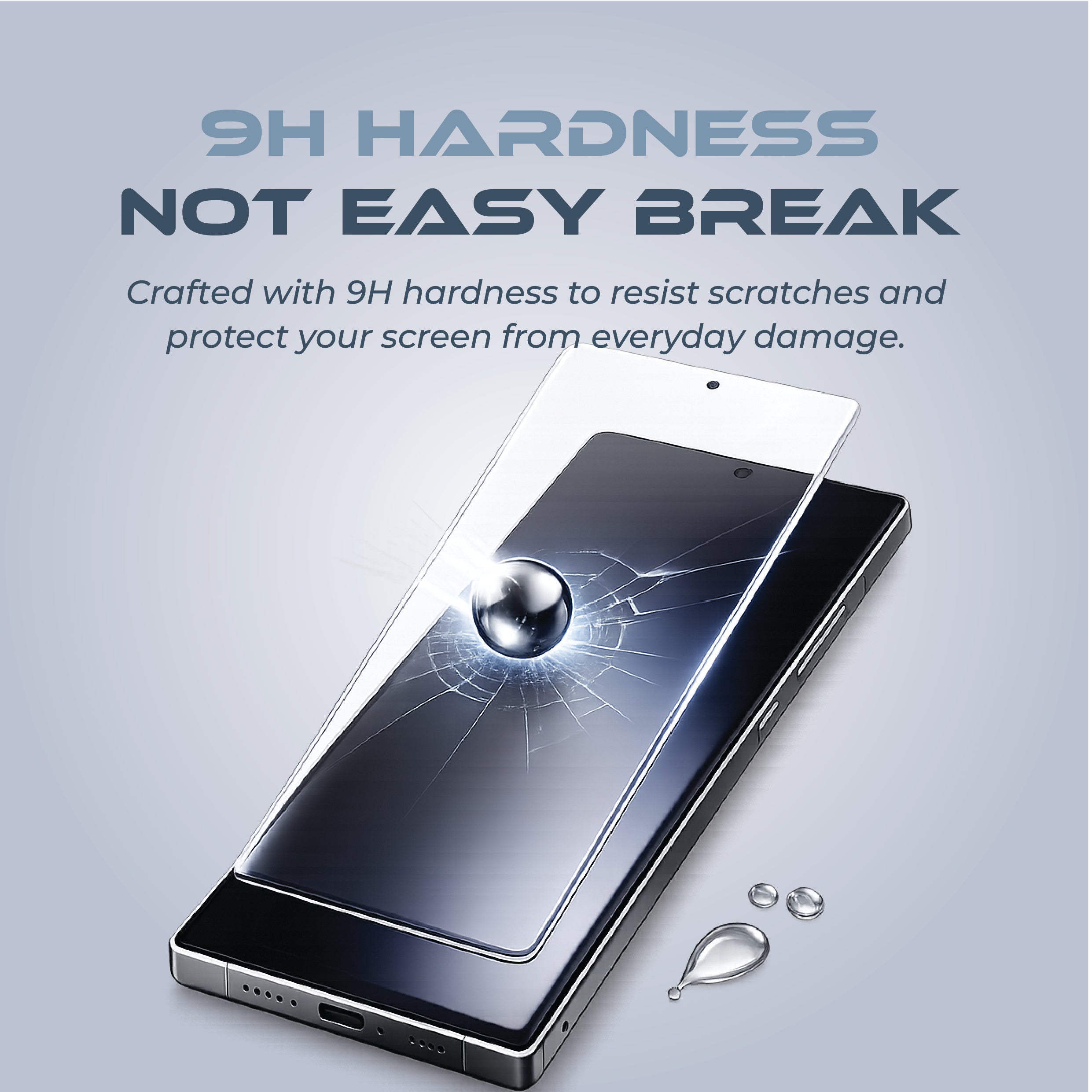 Clear Strong Up ESD Tempered Glass for Samsung S26