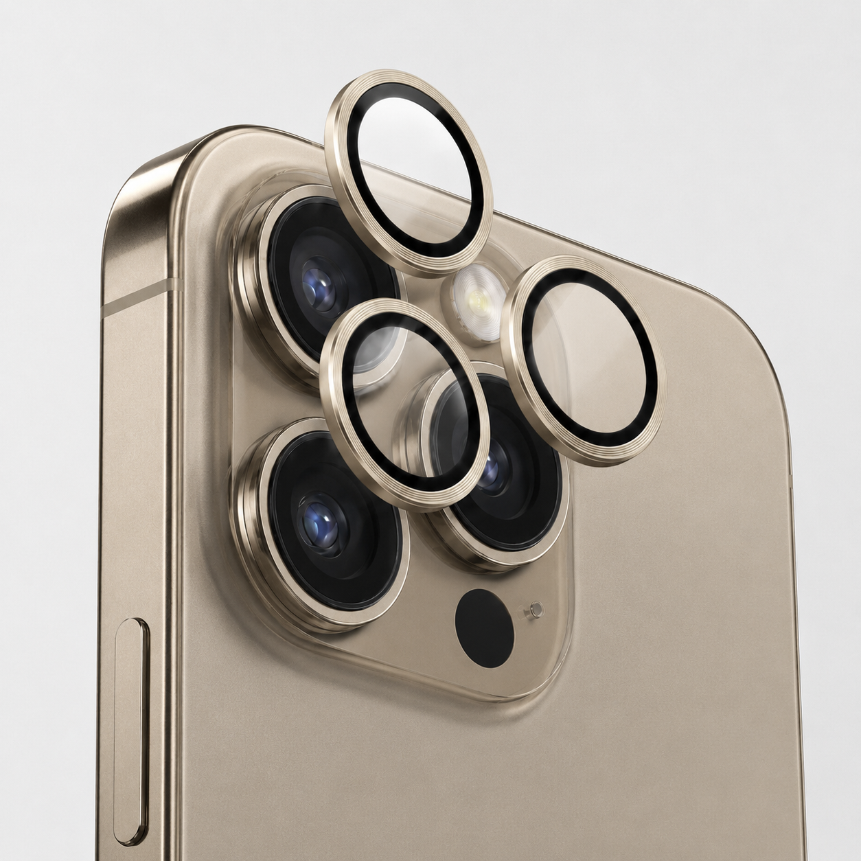 Premium Camera Metal Ring Lens Protector For iPhone 15 Pro