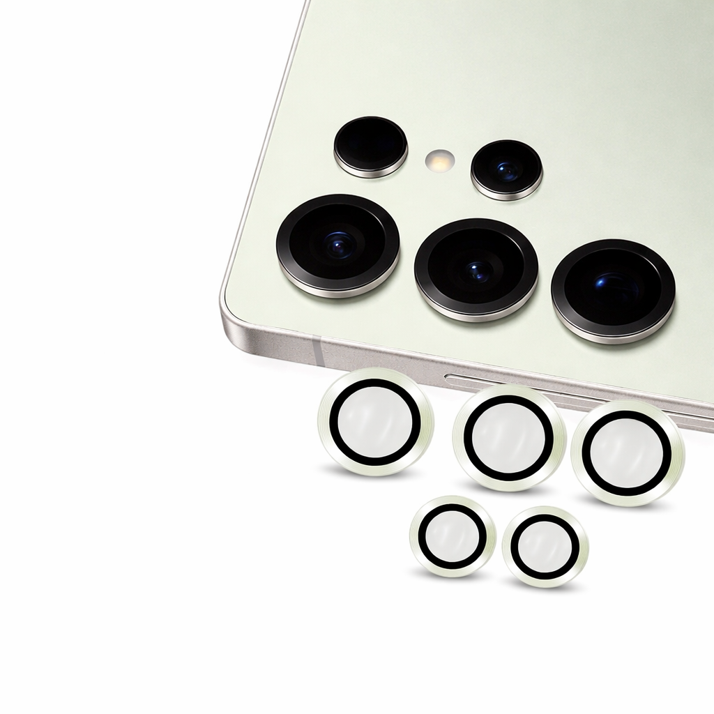 Samsung S25 Ultra Camera Lens Protector | 9H Tempered Glass with Premium Metal Ring | HD Clear Invisible Fit | Scratch Resistant