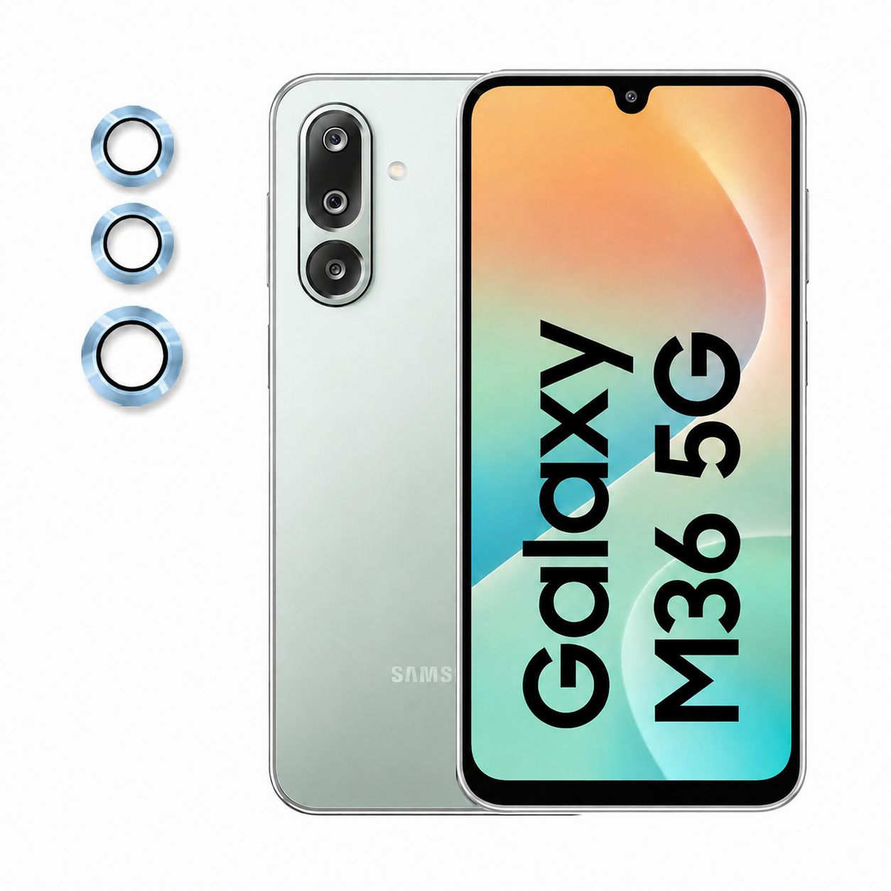 Premium Camera Metal Ring Lens Protector For Samsung M36