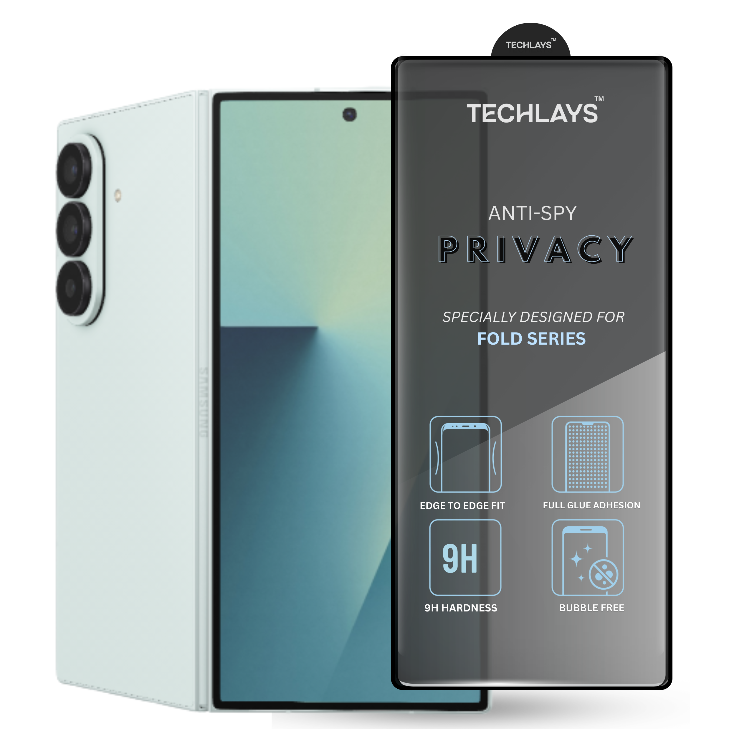 Edge Privacy Tempered Glass For Samsung Galaxy Z Fold 8