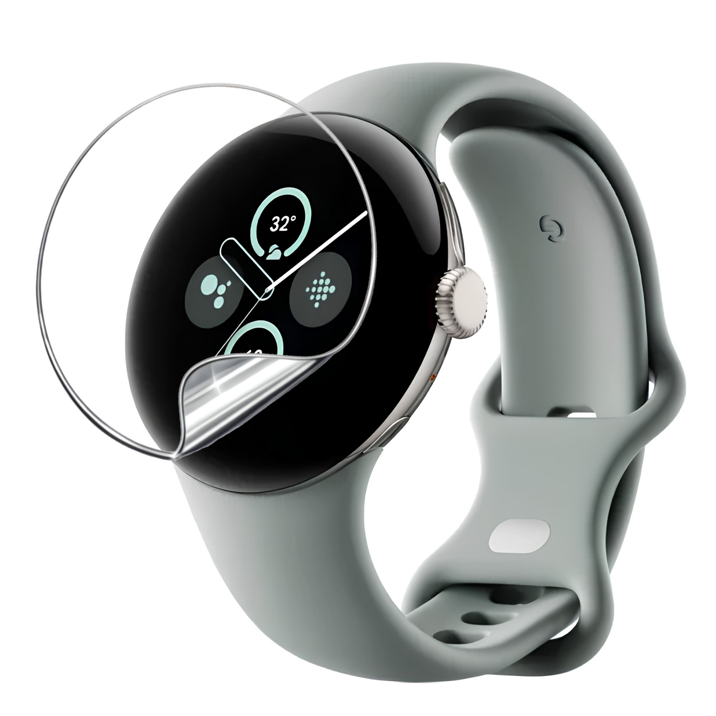 Clear Self-Healing Watch Screen Protector for Google Pixel Watch 4 (45mm)
