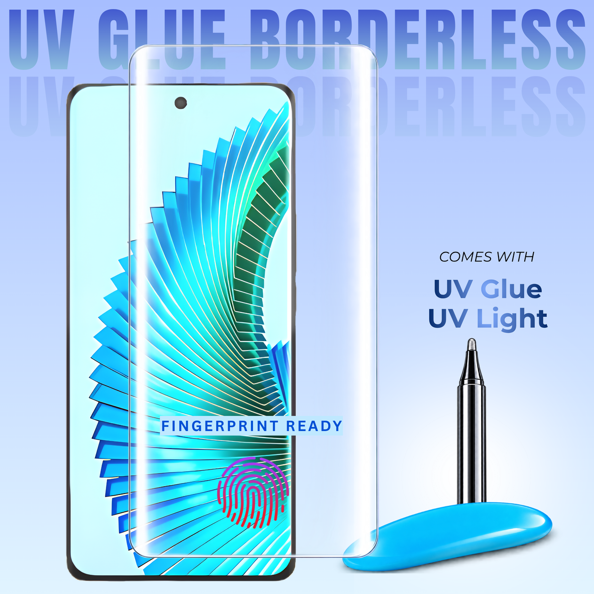 Clear Borderless UV Tempered Glass  for Honor Magic 6 Pro