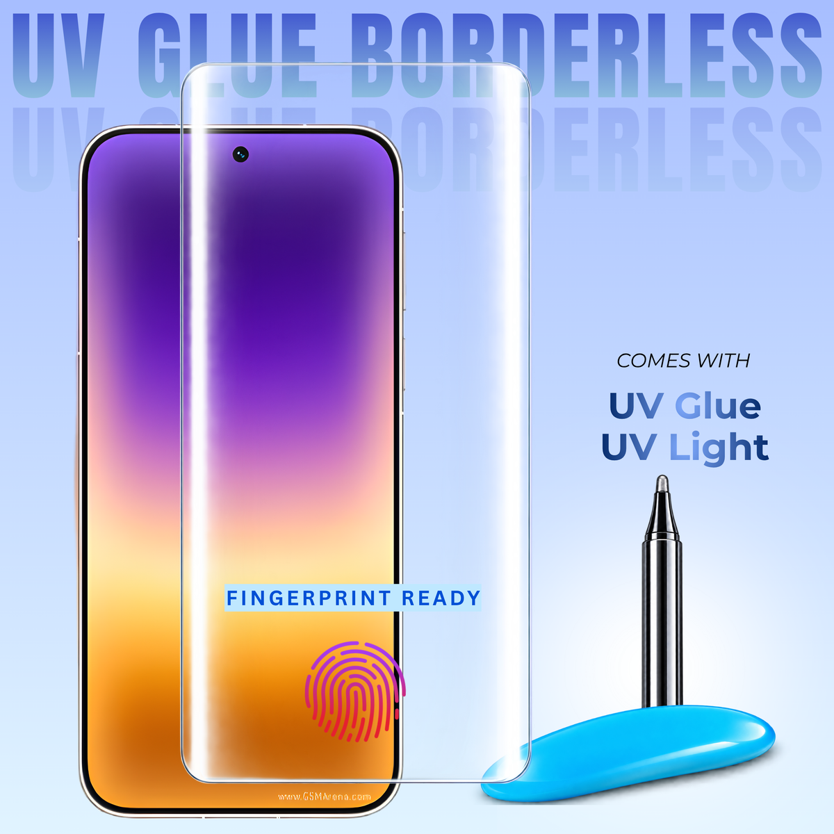 Clear Borderless UV Tempered Glass  for POCO X7