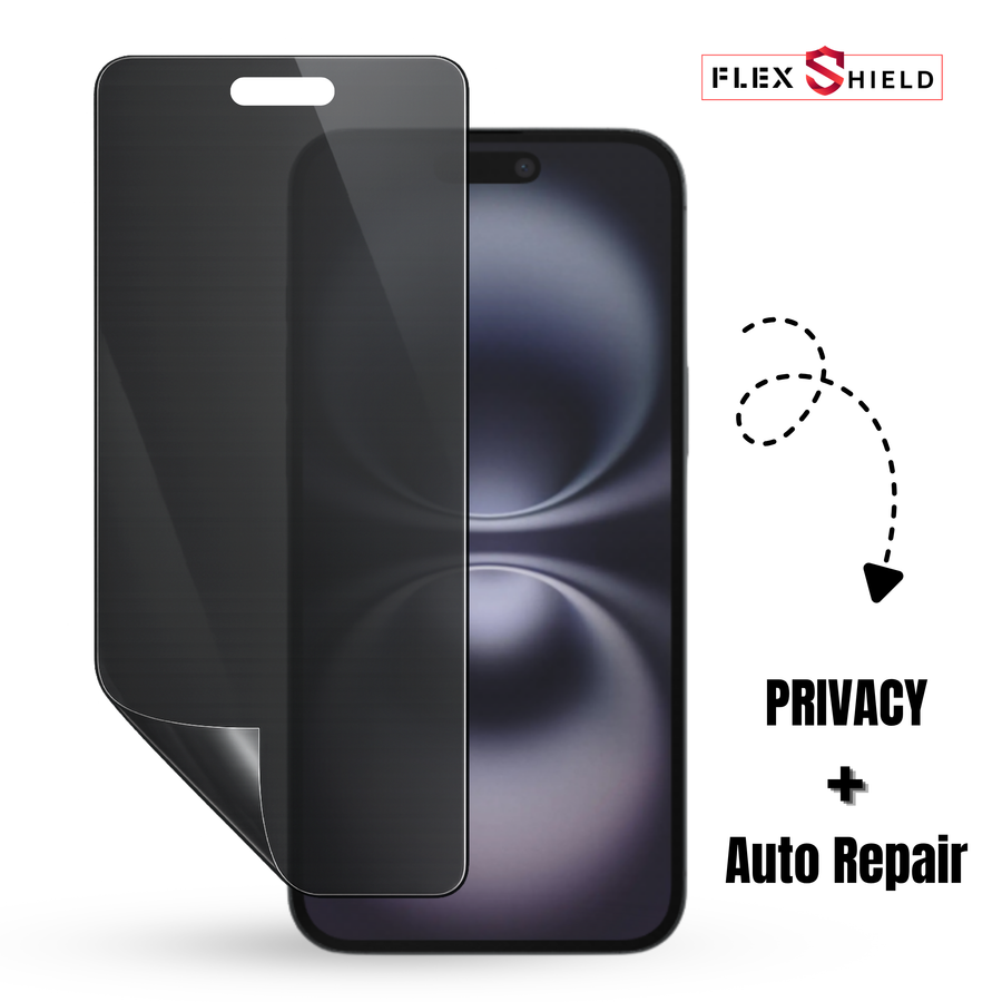 Flexshield Self Healing Privacy Screen Protector With Korean Glue for iphone 15