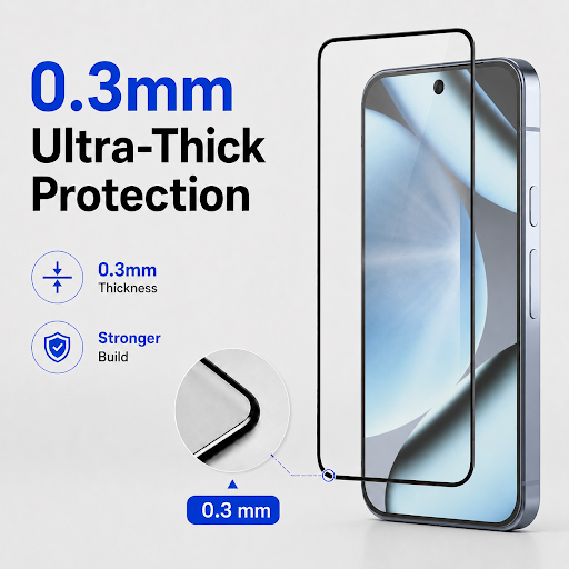 0.3mm ToughCore Glass for Google Pixel 8A