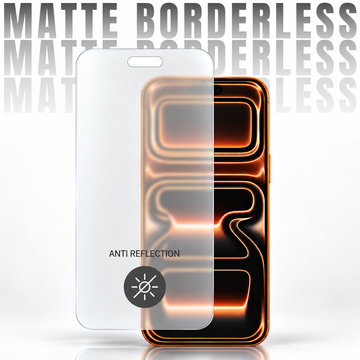 Borderless Matte Tempered Glass For Apple iPhone 16 Plus