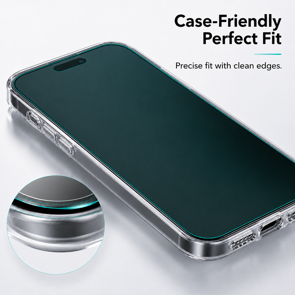 Mask Privacy Corning Gorilla Tempered Glass For Iphone 15 Pro Max