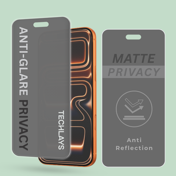 Matte Privacy Tempered Glass Screen Protector For Iphone 14 Pro Max