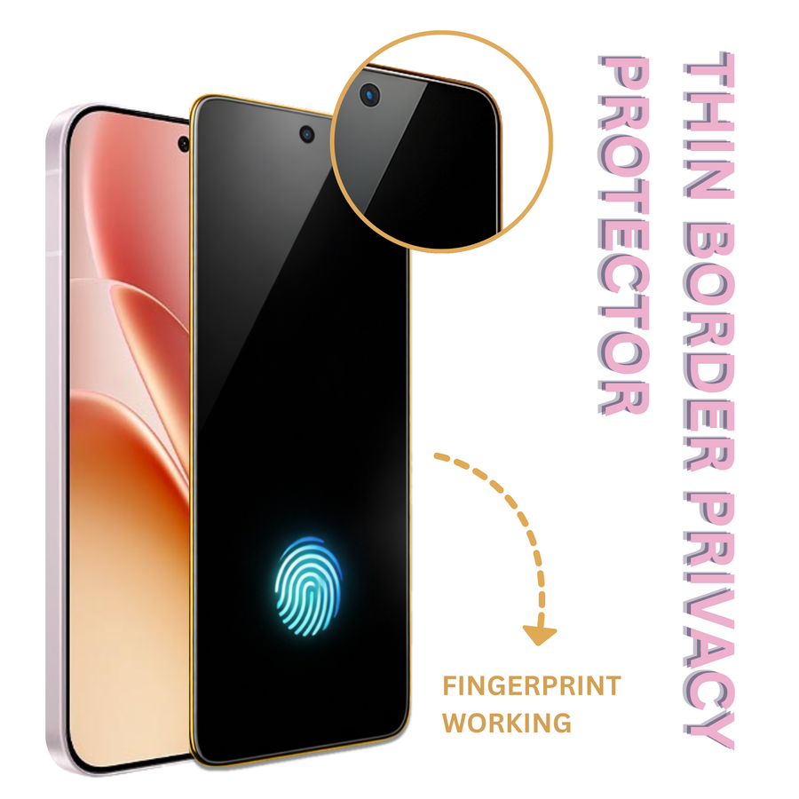 O-Sence Anti-Spy Privacy Glass Fingerprint Working Fingerprint Working for IQOO Z11 Turbo