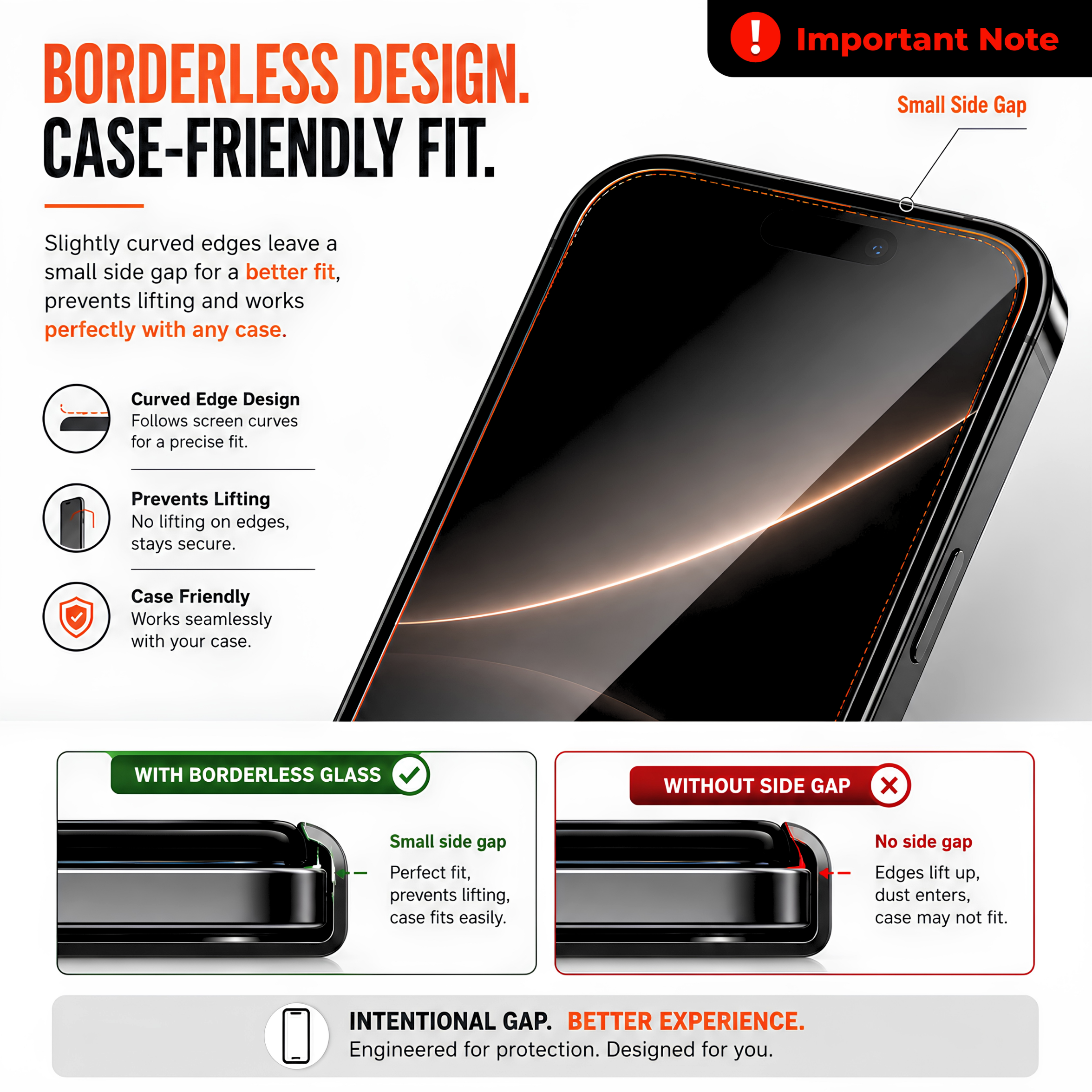 Premium Borderless Tempered Glass For Samsung Z Fold 8