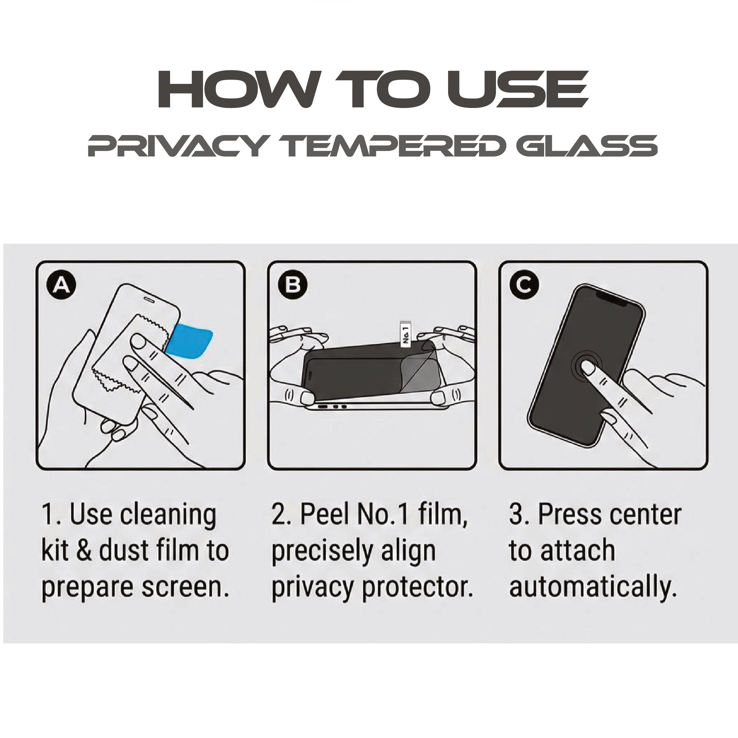 Ultra Privacy Anti-spy Tempered Glass Full Coverge for iPhone 17