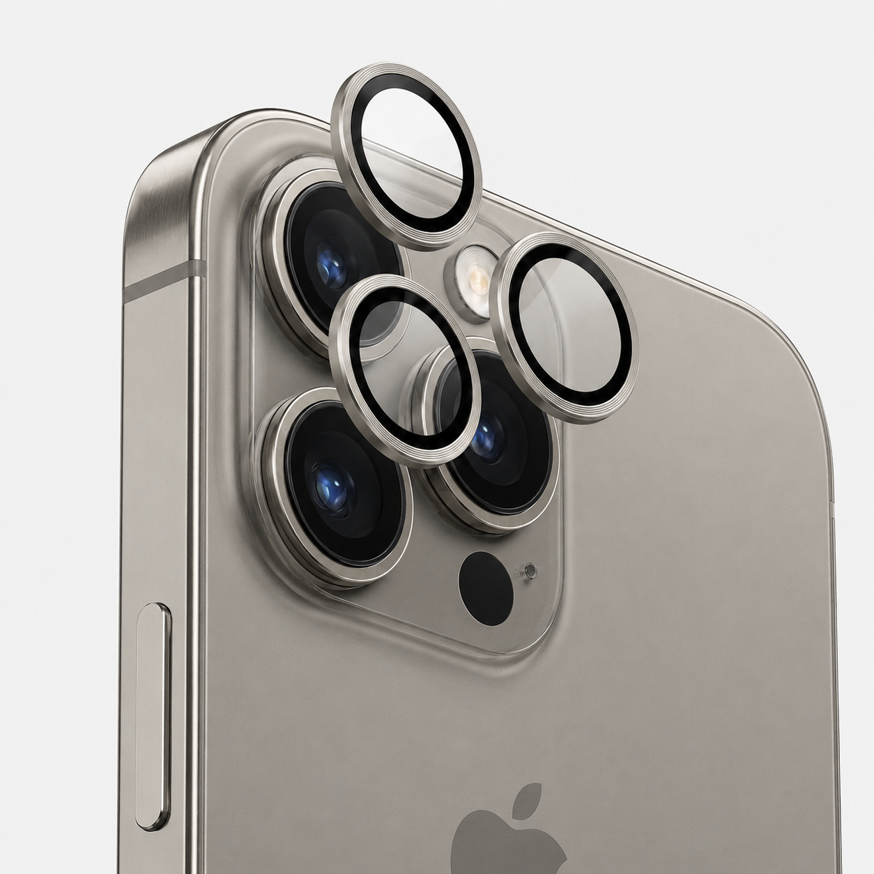 Premium Camera Metal Ring Lens Protector For iPhone 15 Pro Max