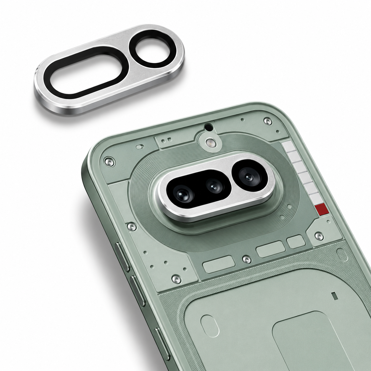 Nothing 4A Camera Lens Protector | 9H Tempered Glass with Premium Metal Ring | HD Clear Invisible Fit | Scratch Resistant