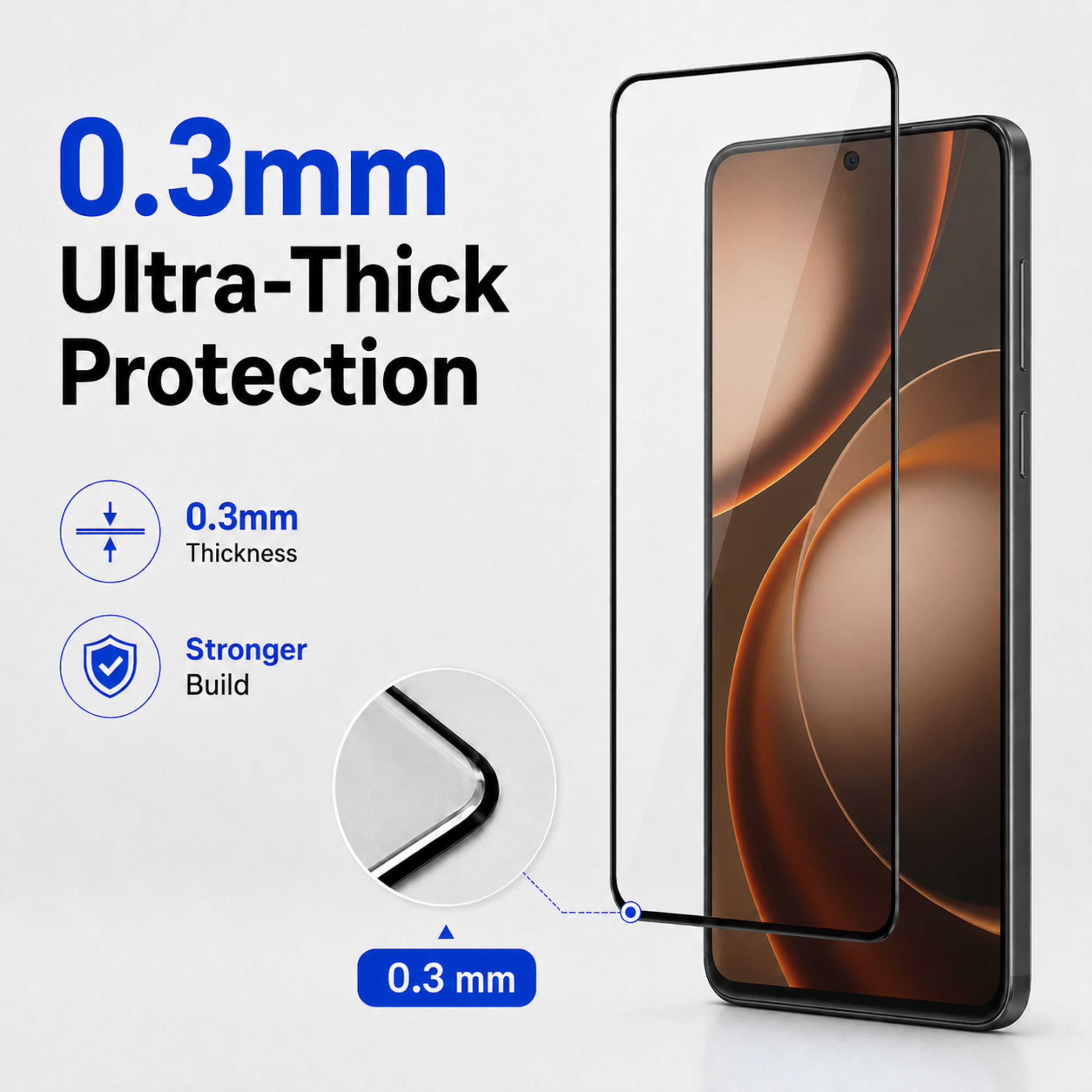 0.3mm ToughCore Glass for Oppo F29 5G